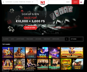 N1 casino screenshot